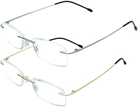 Keret nélküli Olvasók Kék fény bizonyíték olvasó szemüveg Nők, Férfiak, Tükröződésmentes Szűrő Könnyű Szemüveg