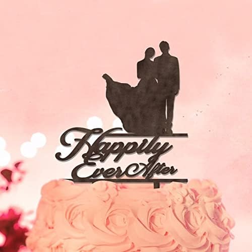 Boldogan Rusztikus Esküvői Torta Toplisták Személyre szabott Rusztikus Párok Eljegyzés, Menyasszony, hogy Parti Dekoráció Esküvői