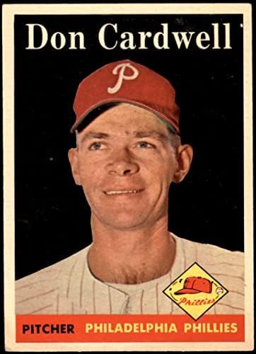 1958 Topps 372 Ne Cardwell Philadelphia Phillies (Baseball Kártya) VG/EX+ Phillies