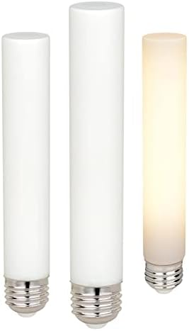 Liii&ARTMAN LED Izzó T12 T38 6W 7.3 hüvelyk E26 Bázis Matt Opál Porcelán Meleg Fehér 2700K CRI95 400LM (3 Csomag)
