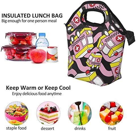 Aranyos Mentő Ebéd Bag Szigetelt Hűvösebb Ebédet Újrafelhasználható Cipel A Nők, A Férfiak A Munka Office Főiskola Piknik
