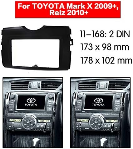 Asvegen autórádió Keret, Autó Rádió Fascia Keret Toyota Reiz 2010+ DVD GPS Navi Játékos Panel Dash Kit Telepítés Trim Előlap