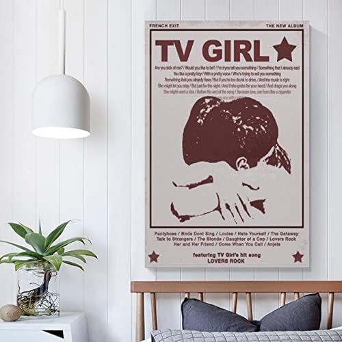 BICHI Tv Lány Vintage Poszter Zenei Poszterek Vászon Művészet Plakát Meg a Fal Art Kép Nyomtatási Modern Család Hálószoba Decor