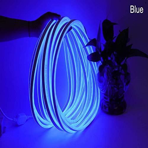 Himack NEON Kék LED-es Flexibilis Szalag Fény 2 Tűs tápcsatlakozó a Diwali, Karácsony, lakberendezési (25 Méter)