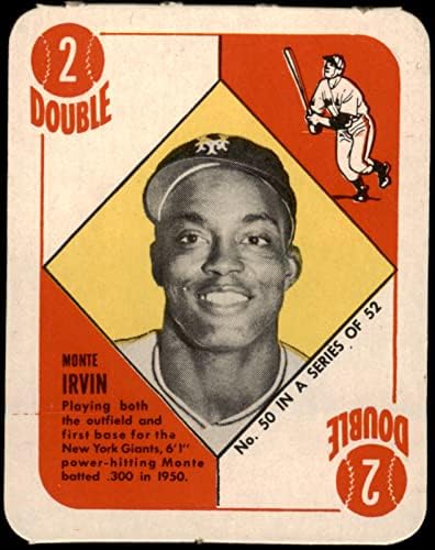 1951 Topps 50 Monte Irvin New York Giants (Baseball Kártya) EX/MT Óriások