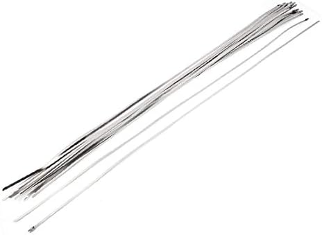 X-mosás ragályos 900mm Hosszú 4.6 mm Széles Rozsdamentes Acél Permetezni Kábel Nyakkendő 20DB(900 mm, de largo 4.6 mm-es, de az ancho