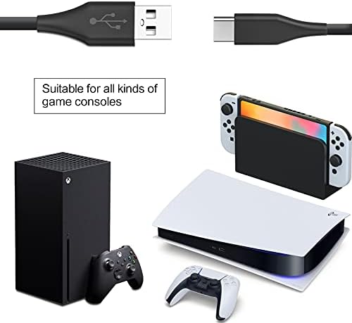 Kapcsoló OLED védőtok,Kapcsoló Töltő Kábel-Kompatibilis Kapcsolót Pro Vezérlő, PS5 Vezérlő Xbox Sorozat X Vezérlő Fekete