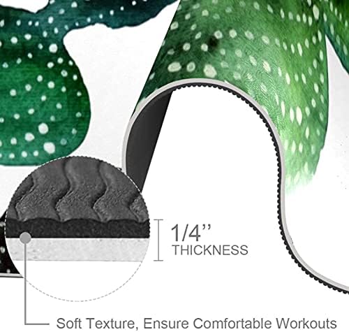 Akvarell Festmény Kaktusz Extra Vastag Yoga Mat - Környezetbarát Csúszásmentes Gyakorlat & Fitness Szőnyeg Edzés Alátét Minden Típusú Jóga,