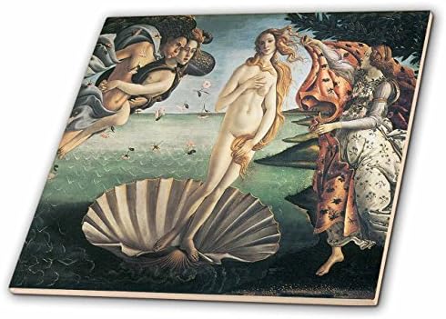 3dRose ct_127039_2 Születési Vénusz x Sandro Botticelli Kerámia, 6