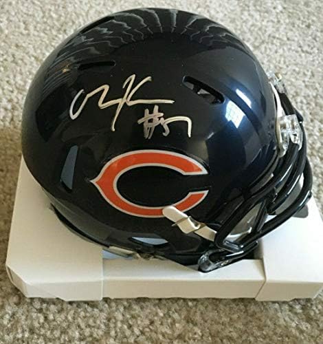 Olin Kreutz Chicago Bears Aláírt Autogramot Sebesség Mini Sisak SZÖVETSÉG COA - Dedikált NFL Mini Sisak