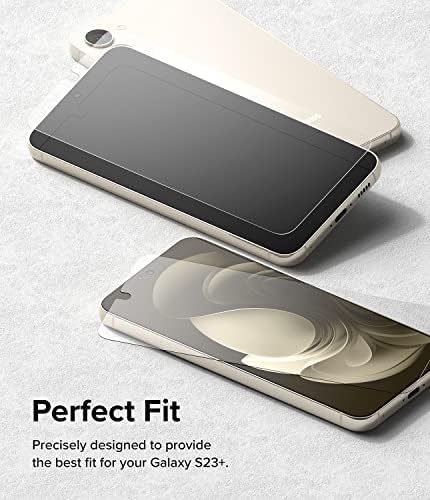 Ringke Üveg [Törhetetlen Lefedettség] Kompatibilis a Samsung Galaxy S23 Plus kijelző Védő fólia 5G, többrétegű Védő Prémium