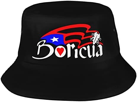 Puerto Rico, Puerto ricó-i Boricua Zászló Vödör Kalap Divat Nap Kap Szabadtéri Halász Kalap Nők, Férfiak