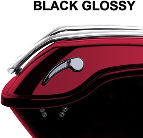 Amazicha Fényes Fekete Nyeregtáska Zár Készlet Saddle Bag Emelő Kompatibilis a Harley Davidson Touring Street Glide, Electra Glide, Közúti