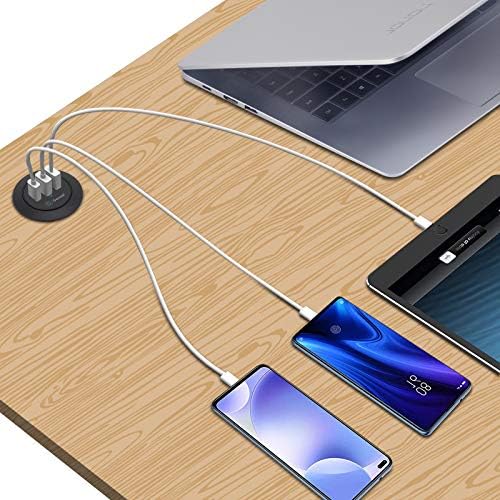 Gonine Asztali Hatalom Karika USB-s C Típusú 30W Töltő, 2 Inch Rejtett Asztal Lyuk tápcsatlakozó-Aljzat, Süllyesztett USB Asztal