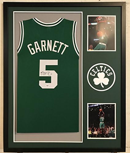 Kevin Garnett Aláírt Egyedi Keretezett Boston Celtics Jersey-PSA/DNS-COA