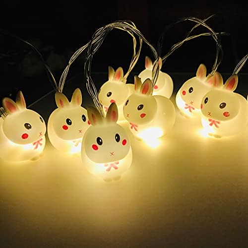 Puha Led Karácsonyi Fények USB Nyuszi Fények Dekoratív Húsvéti Töltés String 10Feet LED 20 Fények lakberendezés Otthon Díszítéssel Karácsonyi