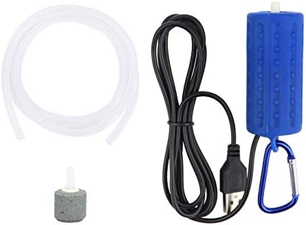 Akvárium USB-Pumpa, Ultra Tartós, Csendes akvárium Pumpa, Mini Nano Levegő Szivattyú Energia-Megtakarítás - Sötét Kék