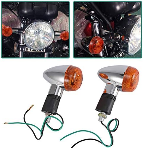 INNOGLOW Motorkerékpár lámpa Lámpák Chrome Golyó Első Hátsó Index Jelzőfény Blubs a Harley Kawasaki Suzuki Yamaha Motorkerékpár
