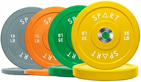 SPART színkódolt Olimpiai 2-Es Gumi Lökhárító Lemez Súly Lemez Rozsdamentes Acél Betét Hub erősítő Edzés, Súlyemelés, valamint