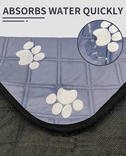 BNOSDM 3 Csomag Mosható, Újrahasználható Pisilni Párnák Kutyák számára Gyors Nedvszívó Csúszásmentes Szőnyeg Vízálló ruha