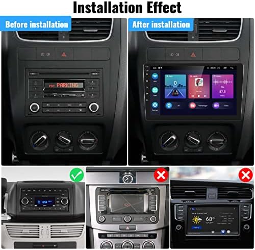 Dupla Din autórádió Android 11 9 Hüvelykes Érintőképernyő Autó Rádió Wirelss Carplay Android Auto Multimédiás Lejátszó, Bluetooth fejegység,