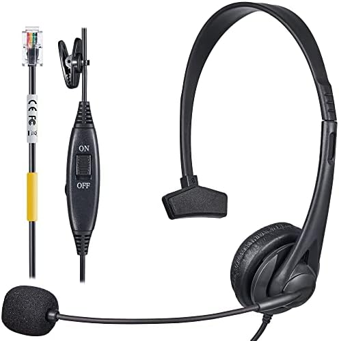 RJ9 Telefon, Fülhallgató Mikrofon, valamint Mikrofon zajszűrő, KXT Vezetékes Telefon Fülhallgató Kompatibilis a Némítás Hangerejének