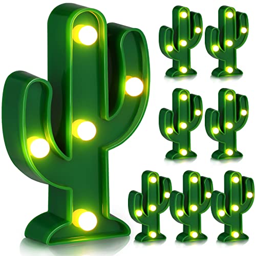 8 Db LED-es Éjszakai Fény Kaktusz Este asztali Lámpa Kaktusz Parti Dekoráció Aranyos Mini Kaktusz Lámpa LED Kaktusz Fény gyerekszoba Hálószoba,