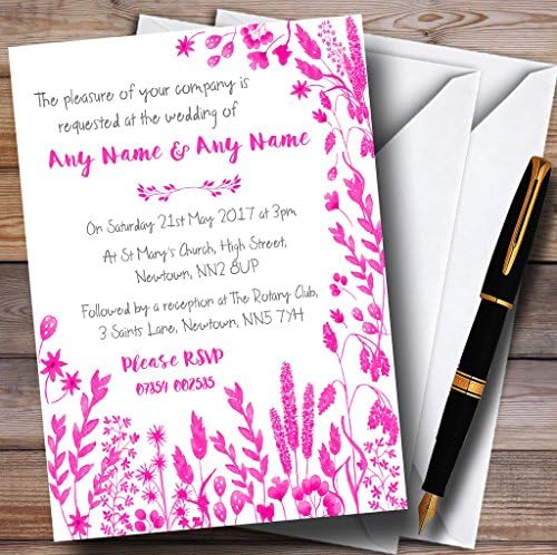 A Kártya Állatkert Meleg, Rózsaszín Őszi Levelek Akvarell Személyre Szabott Este Fogadás Meghívó