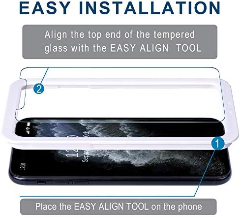 Arae képernyővédő fólia iPhone 11 Pro/iPhone Xs/iPhone X, HD Edzett Üveg, Anti Karcolás Munka a Legtöbb Esetben 5.8 es, 3 Pack