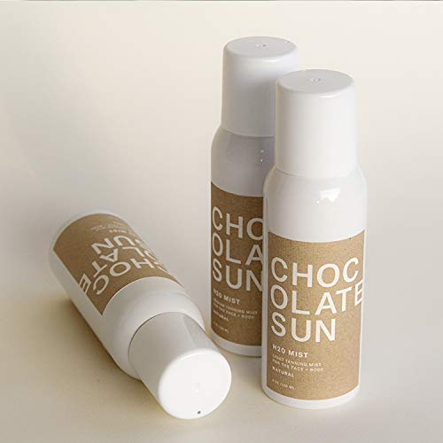 A csokoládé Nap - Szerves H20 Fény Közepes Barnító Köd Arc & Body (Közepes vagy Sötét, 4 oz) | Tiszta, Nem Mérgező Sunless Tanning