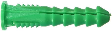 A Hillman Csoport 370332 Bordázott Műanyag Horgony, 12-14-16 X 1-1/2-Es, Zöld, 50-Pack