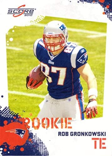 Rob Gronkowski RC - New England Patriots (RC - Újonc Kártya) 2010 Pontszám Labdarúgó-Kártya - Foci Kártya Screwdown Esetben