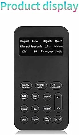 CHYSP Új Hang Váltó Mini, Hordozható, 12 Hang Változó Modulátor Állítható Hang Funkciók Telefon Számítógép hangkártya Mikrofon Eszköz