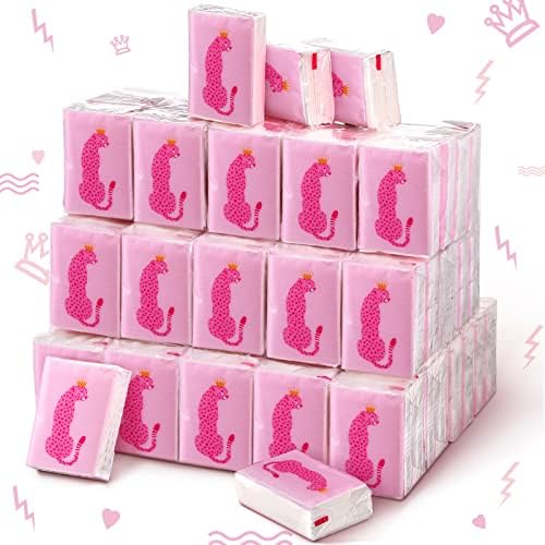 60 Csomag Preppy papírzsebkendő a Tini Lányok Rózsaszín Zsebében Szövet Preppy Room Decor Utazási Méret Arc Szövetek Mini Egyedi Szövet