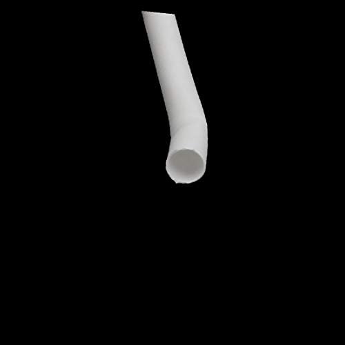 X-mosás ragályos 9M Hossz, 3 mm, Belső Átm Poliolefin Szigetelt Hő zsugorcső Wire Wrap Fehér(9M Longitud 3 mm-es Dia belső