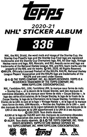 2020-21 Topps NHL Matrica 336 Chris Kreider New York Rangers Jégkorong Matrica Kártya (Mini, Vékony, Peelable Matrica)