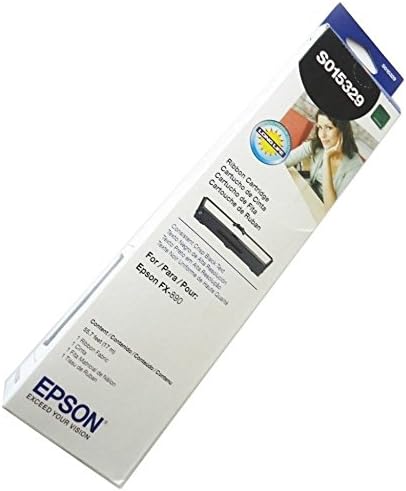 Epson S015329 FX-890 Szövet, Ribbon -Patron (Fekete) a Kiskereskedelmi Csomagolás