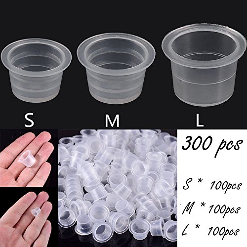 Eldobható Pigment Műanyag Tinta Kis Sapkák Csésze 300Pcs Kellékek Birtokosai tartozékok Zuhany Dolgok