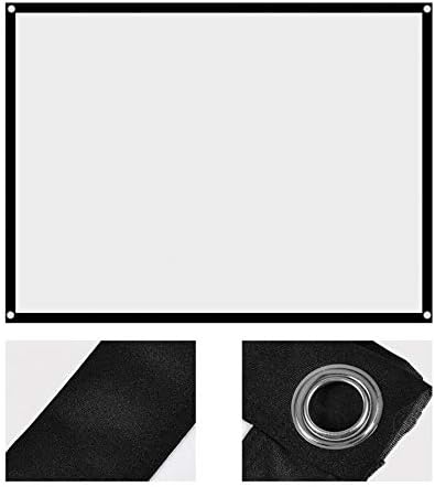 N/A Vetítés 60-100 Colos Hordozható Összecsukható Nem Ránc Fehér Projektor Függöny Kivetítő Képernyő 4:3 (Méret : 60 hüvelyk)