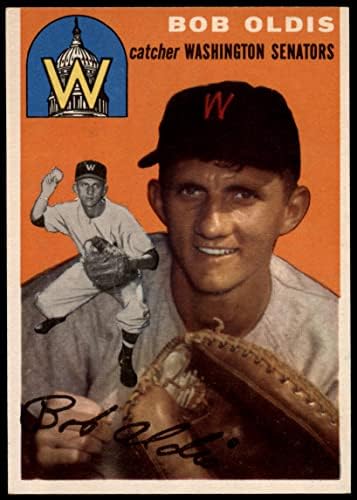 1954 Topps 91 Bob Oldis Washington Senators (Baseball Kártya) EX/MT Szenátorok