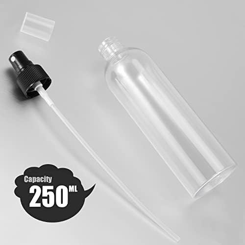 SHEUTSAN 24 Pack 8oz Műanyag Permetező Üveget, Tiszta Üres Finom Köd Spray Palackot, Utazási Méret Spray-Műanyag Palackok Porlasztó