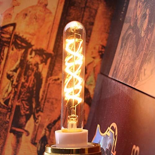SOLUSTRE Csöves Edison Izzók Led Cső Izzószálas Villanykörte asztali Lámpa Kijelző Függő Lámpa Meleg Fehér Vintage E14 220V 2W 2200K