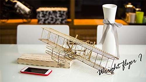 Viloga 3D-s Fa Puzzle Repülőgépek DIY Wright Testvérek Szórólap Modell, Lézerrel Vágott Balsa Fa Repülőgép Készletek Épít, Tökéletes Fa Modellek