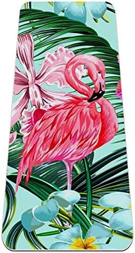 Flamingo Minta Extra Vastag Yoga Mat - Környezetbarát Csúszásmentes Gyakorlat & Fitness Szőnyeg Edzés Alátét Minden Típusú