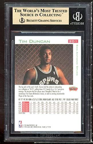 Tim Duncan Újonc Kártya 1997-98 Fleer 201 lenne beégés 9.5