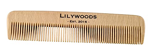 Lilywoods 13cm Fából készült Baba Haját Fésű - a Természetes Bükk - Csecsemők, illetve Gyermekek