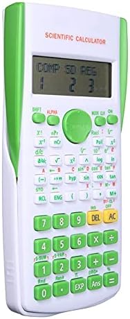 YFQHDD Hordozható Többfunkciós Kalkulátor Calculadora Cientifica a Matematika Tanítás a Diákok Kijelzőt Számológép (Szín : Zöld)