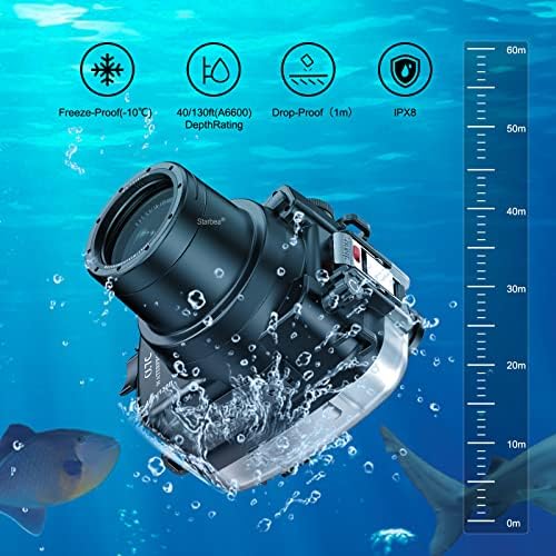 Seafrogs Víz alatti Ház Sony A7C 28-70mm Lencse 130FT/40m Védő Vízálló Fényképezőgép tok Merülés Fotózás, Fényképezőgép Shell