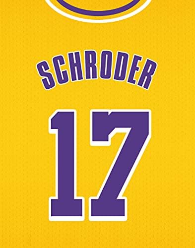 LA Lakers 2021 NBA először is, Öt Kosárlabda Mez - James, Gasol, Davis, schroder-ből, Caldwell-Pápa - 8x10-es Poszter Nyomatok