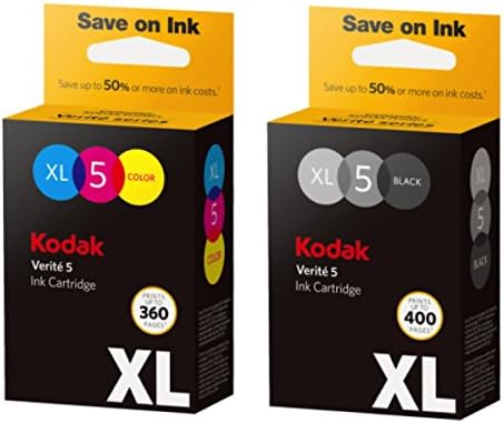 Kodak Vérité 5 Csere Festékek (AL11CA) XL Fekete Színű tintasugaras Patron Csomag Kompatibilis Minden Kodak Vérité Nyomtatók